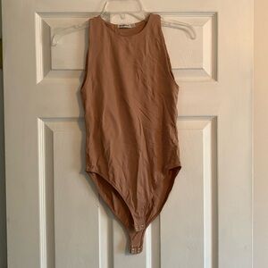 tan bodysuit